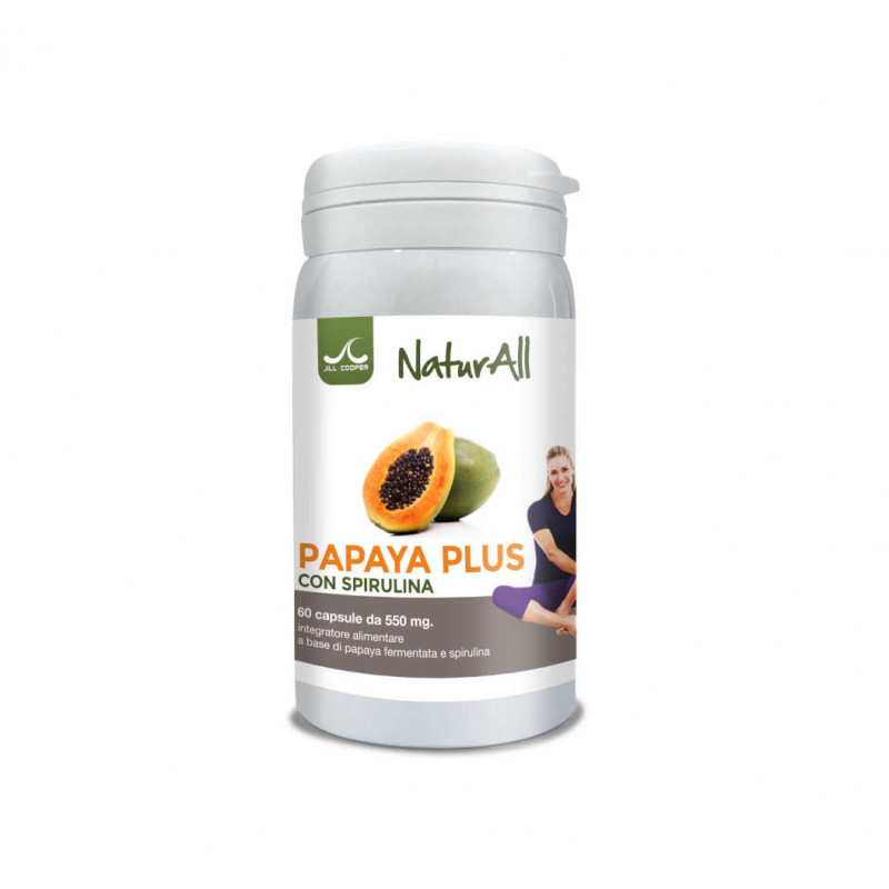 Papaya Plus + Spirulina 60 capsule Natur All